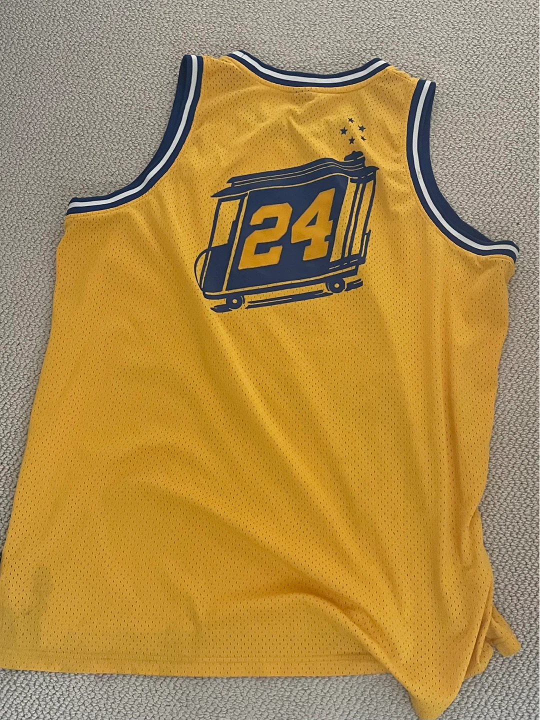 Reebok Rick Barry Warriors jersey - photo 2