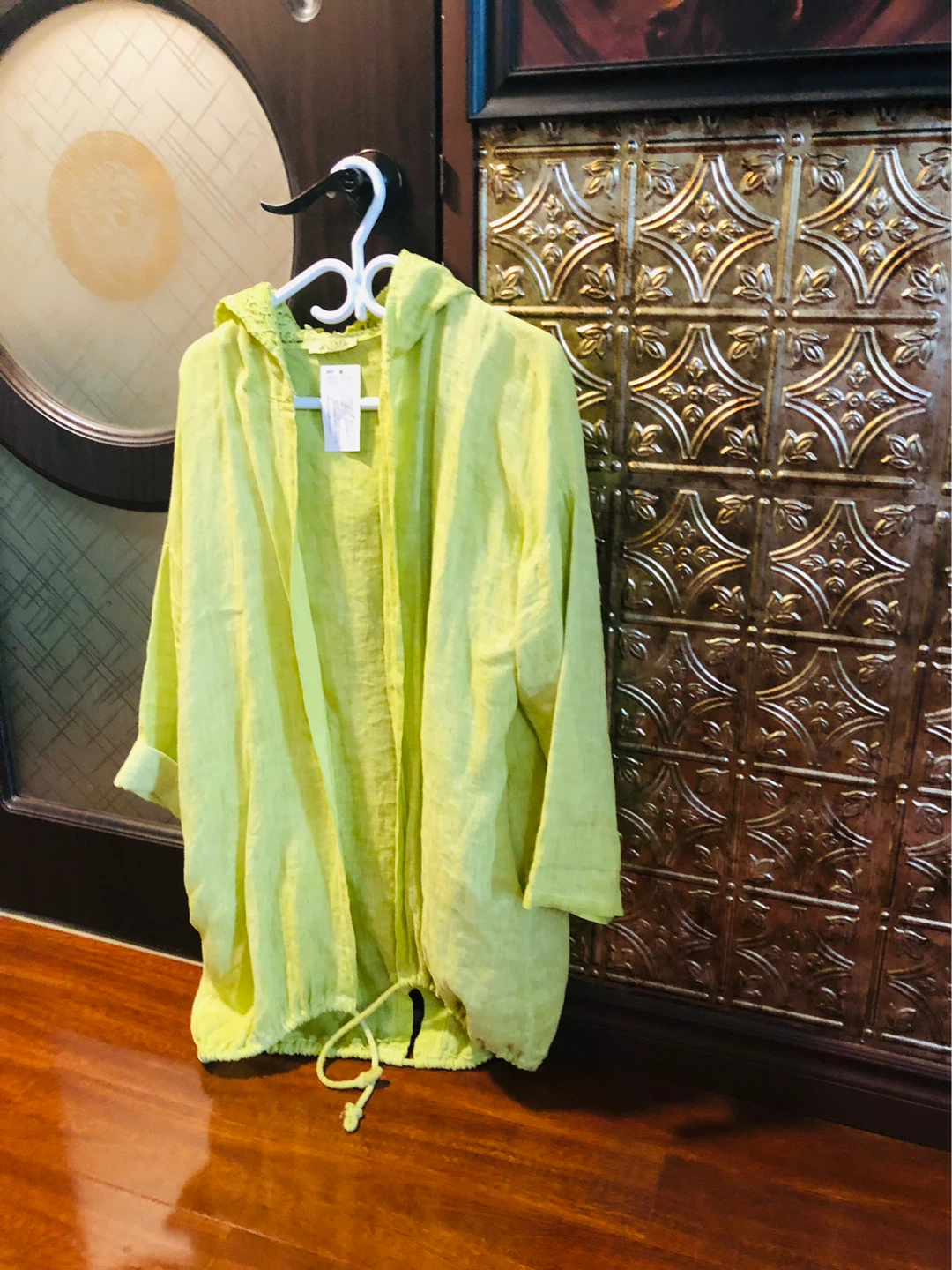 Anyma 100% Linen Hoodie beach / bath robe