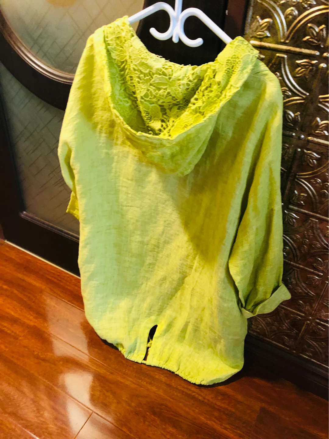 Anyma 100% Linen Hoodie beach / bath robe - photo 4