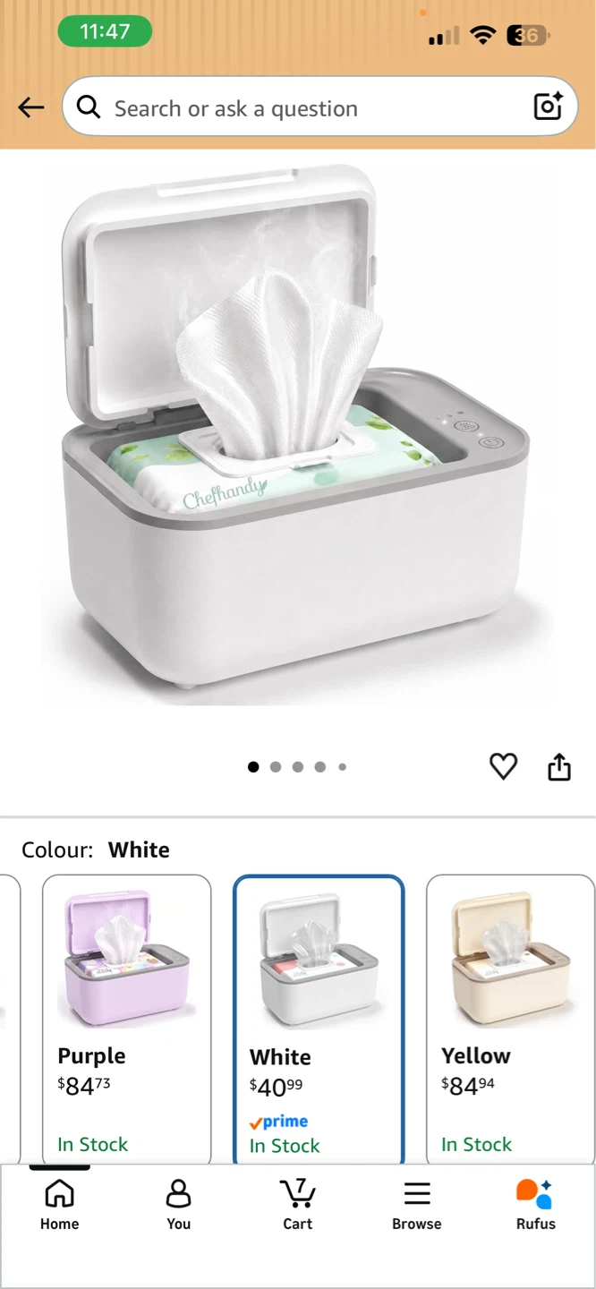 ChefHandy Baby Wipe Warmer - ( 2 available at $ 30 each ) - photo 4