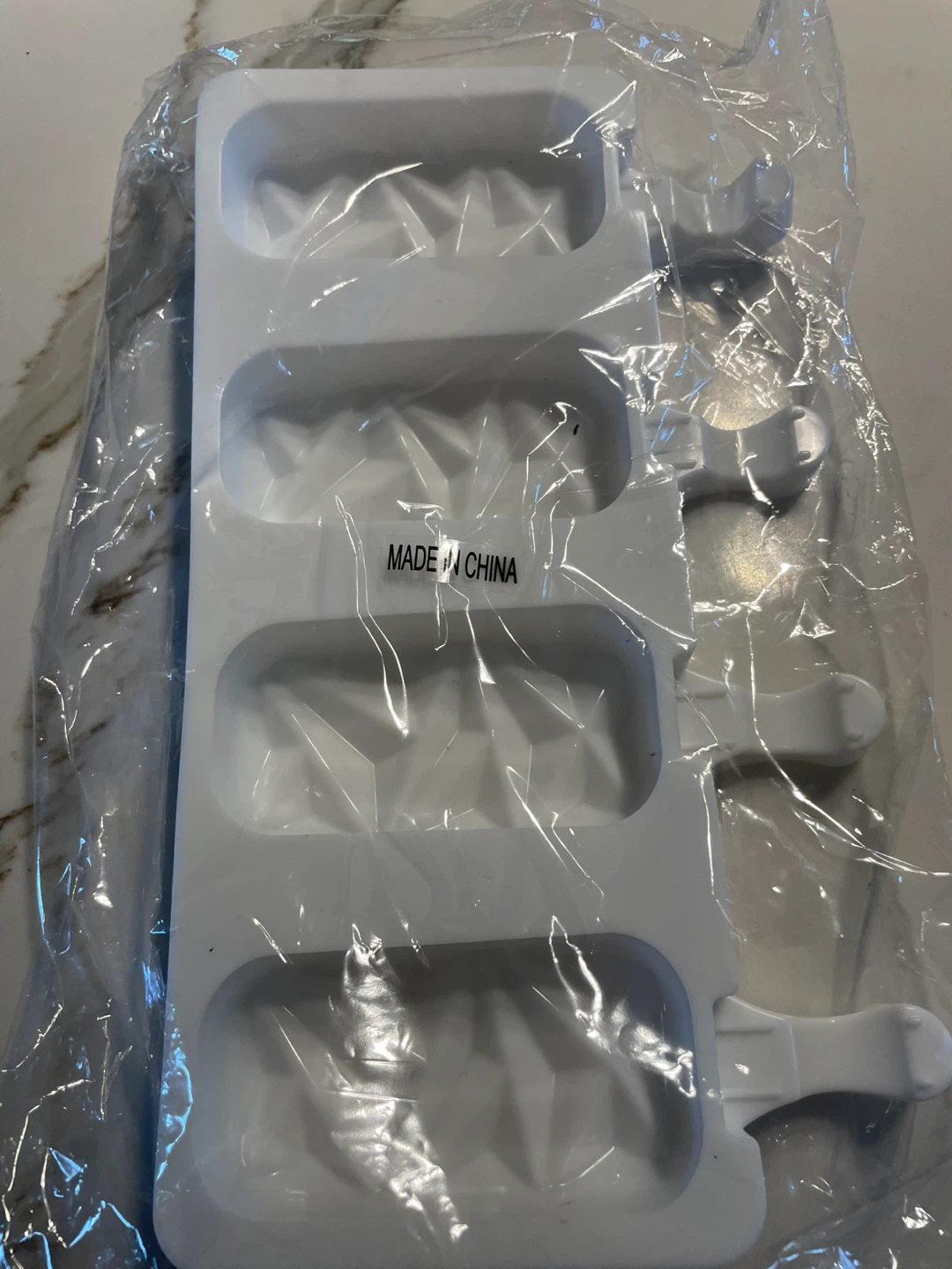 White 4-Cavity Popsicle Mold ⚽️ - photo 2