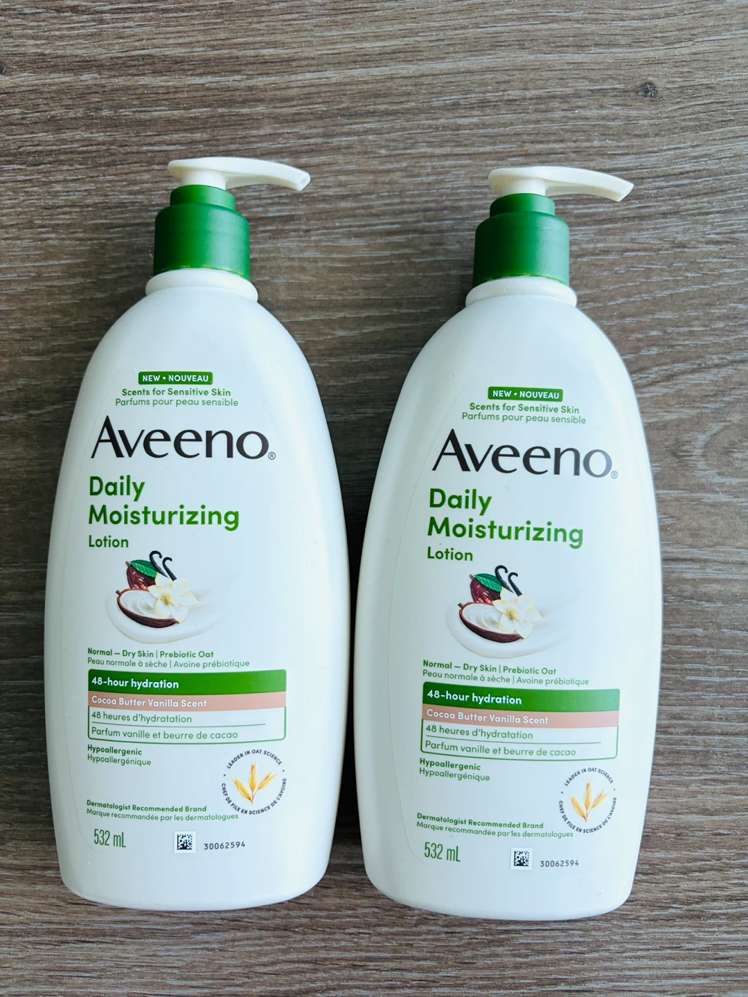 Aveeno Daily Moisturizing Lotion Cocoa Butter Vanilla 532 ml