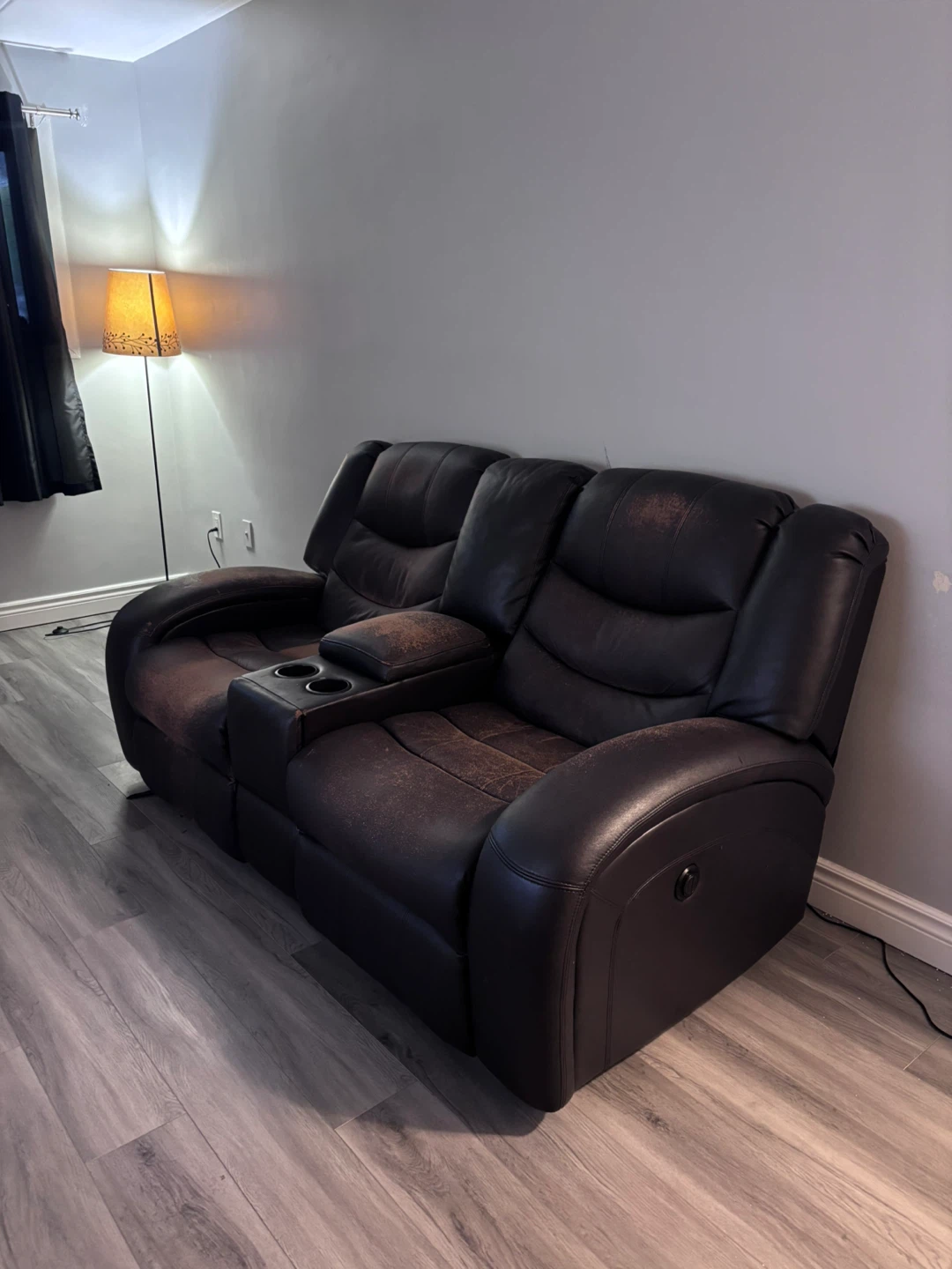 Double Recliner with Cup Holders
