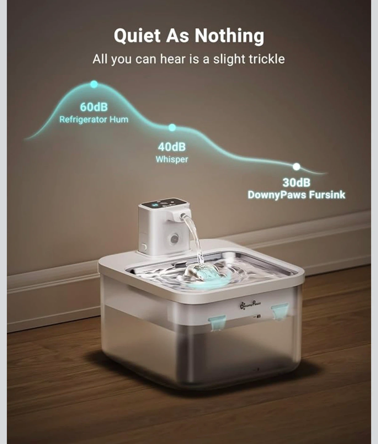 DownyPaws Automatic Pet Water Fountain ⚽ - photo 2