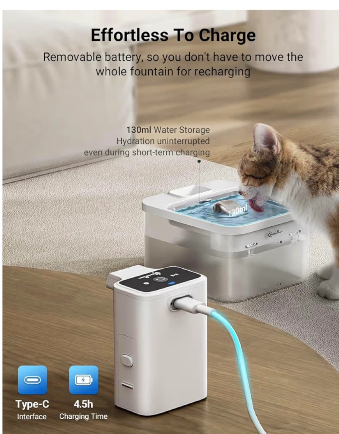 DownyPaws Automatic Pet Water Fountain ⚽ - photo 4