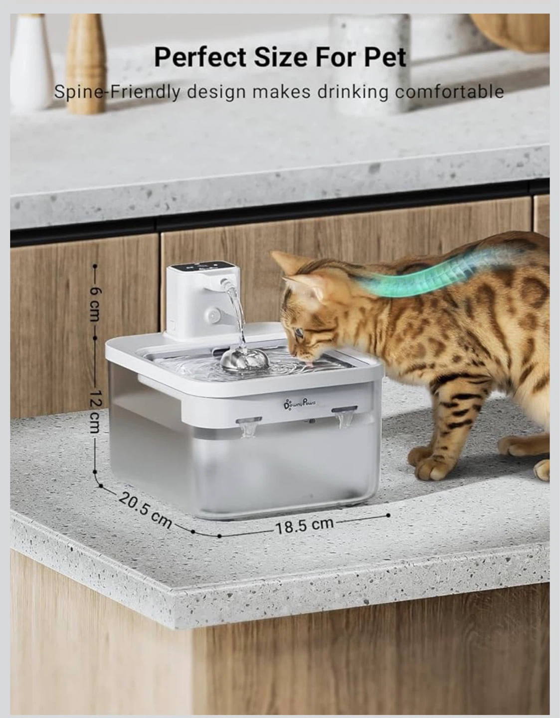 DownyPaws Automatic Pet Water Fountain ⚽ - photo 3