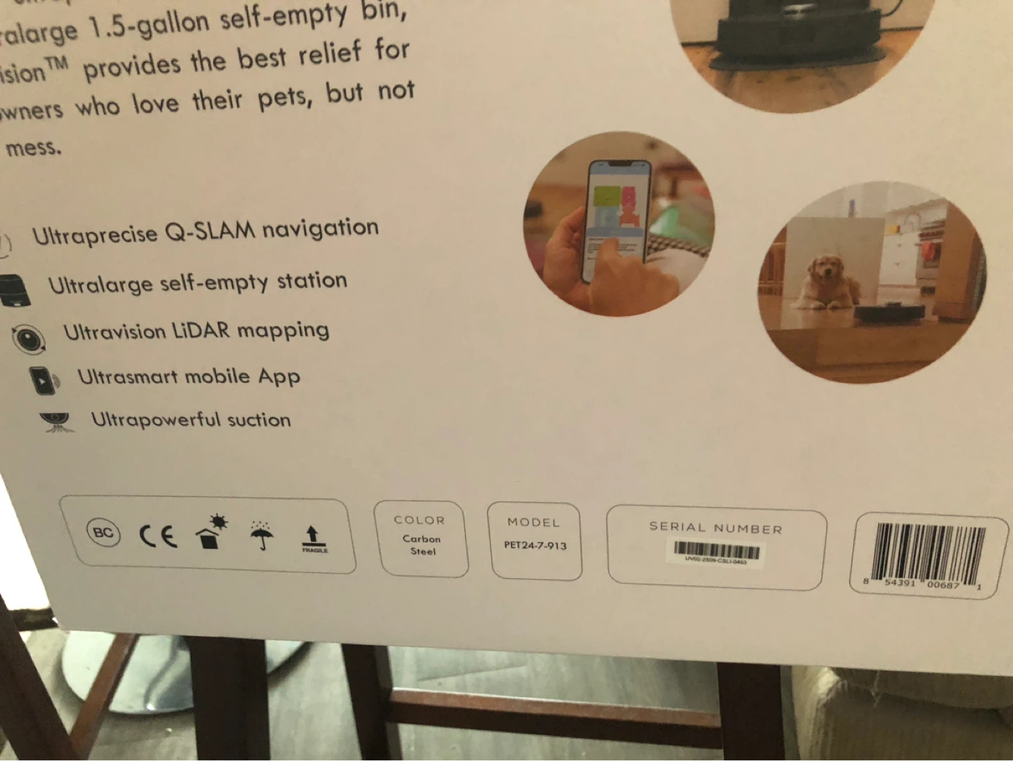 Ultrasound robot vacuum PET24-7-913 - photo 2