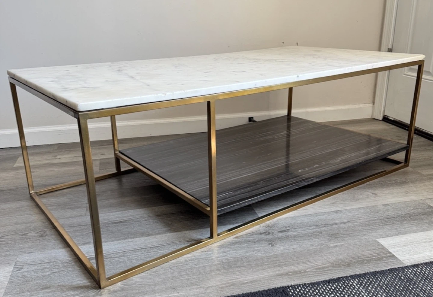 Modern Coffee Table with Marble Top