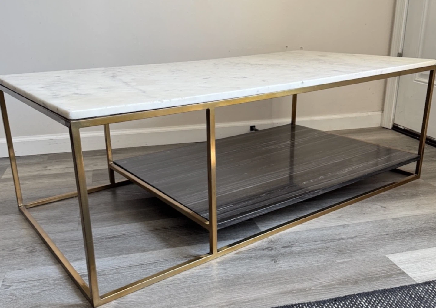 Modern Coffee Table with Marble Top - photo 3