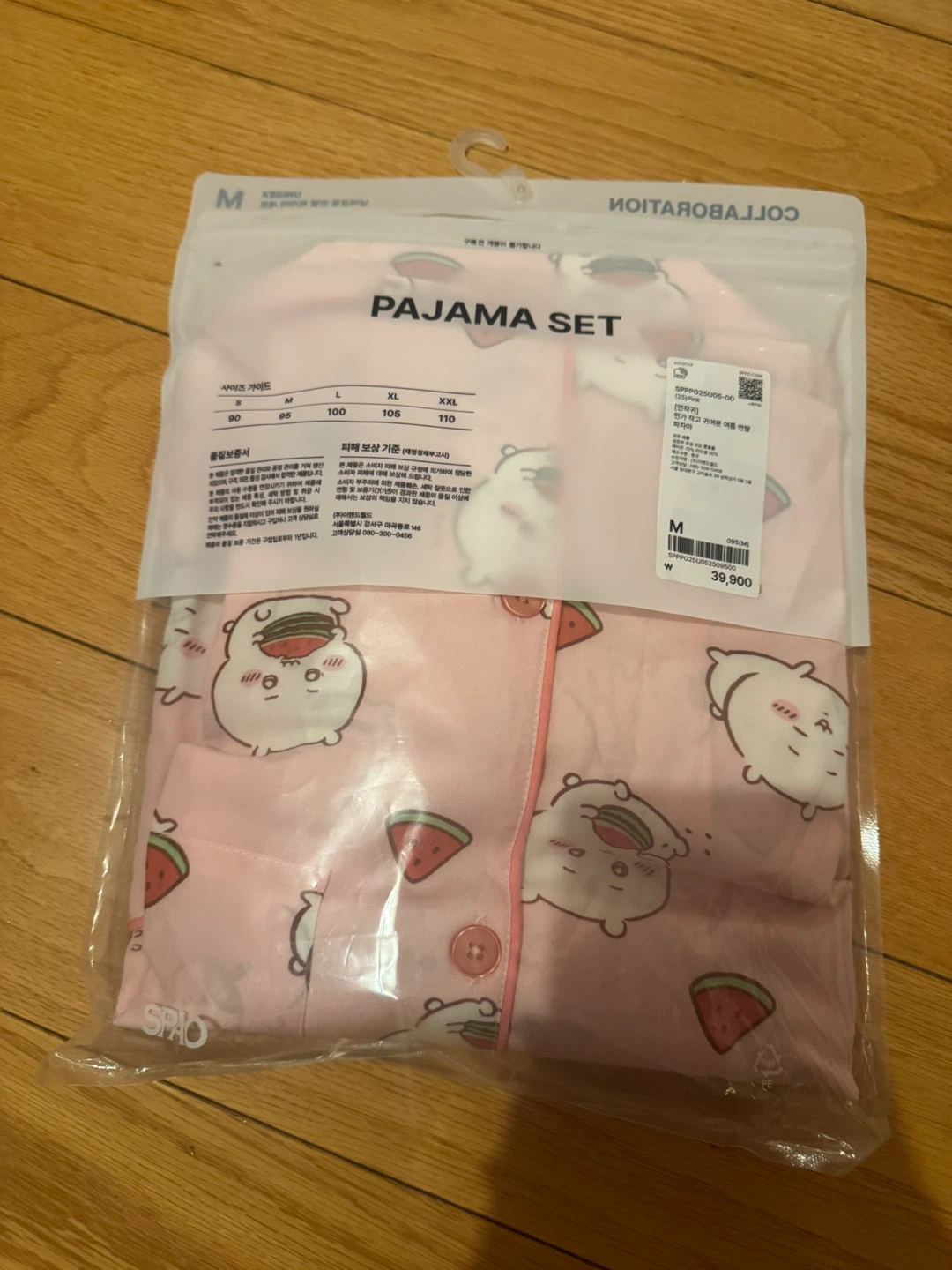 SPAO PAJAMA SET Pink Cartoon Print Size M - photo 2