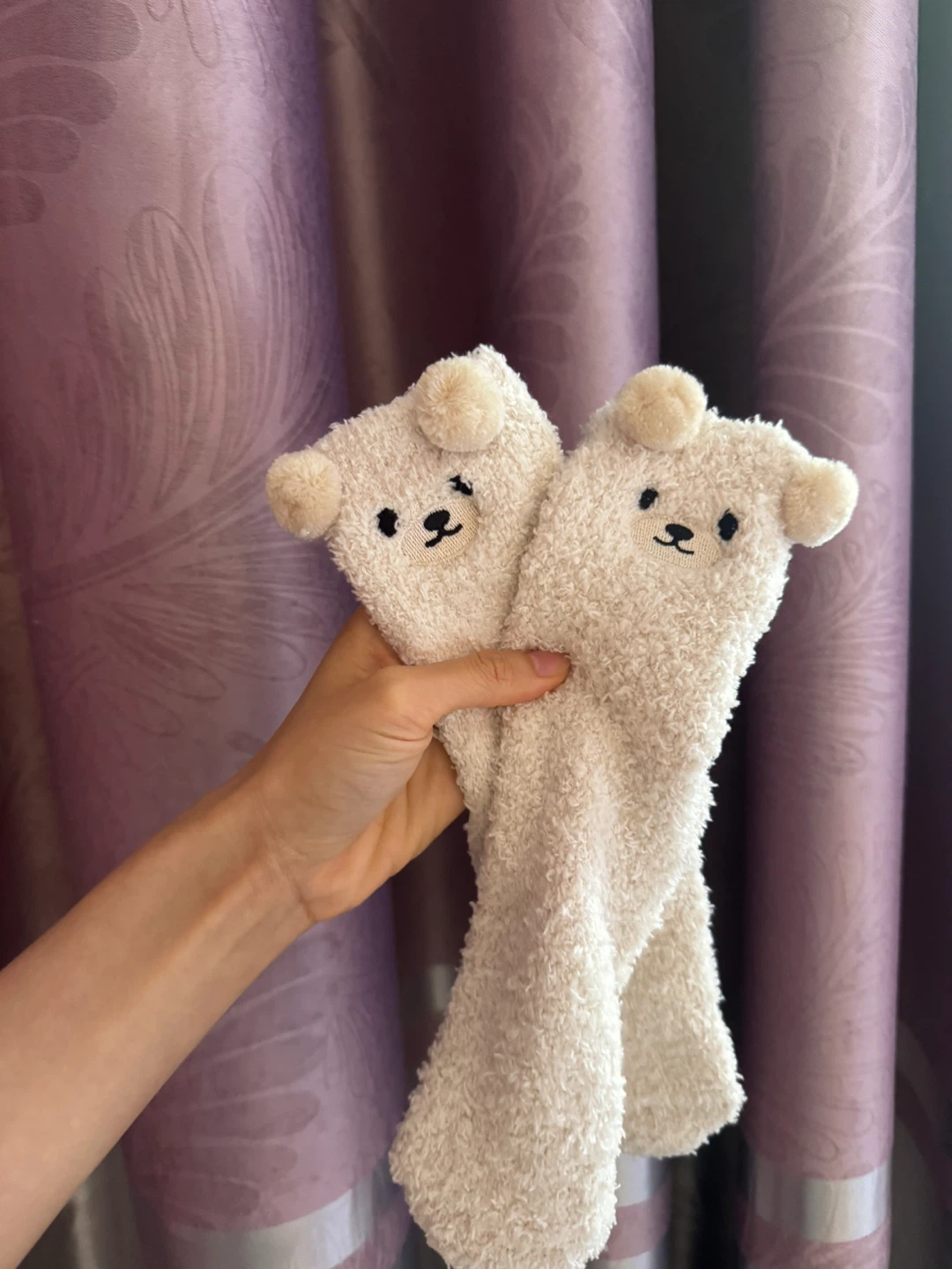 Fluffy Bear Socks