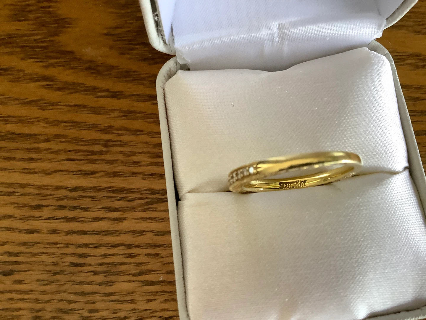 Scott Kay’s 19K 800 Y Gold Semi Eternity Band w 17 Diamonds 🐞 - photo 2