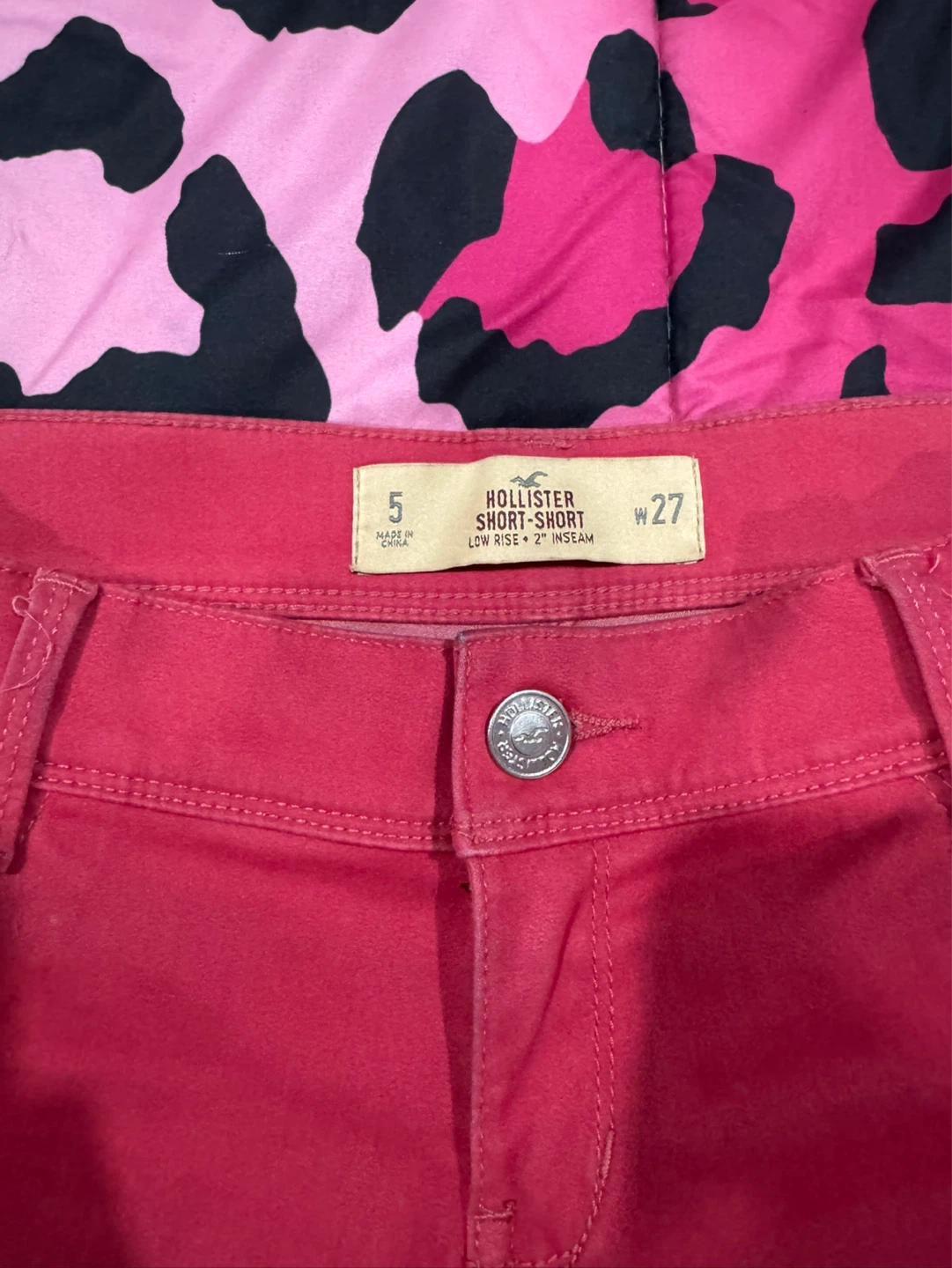 Hollister pink Jean Shorts Size 5 - photo 3