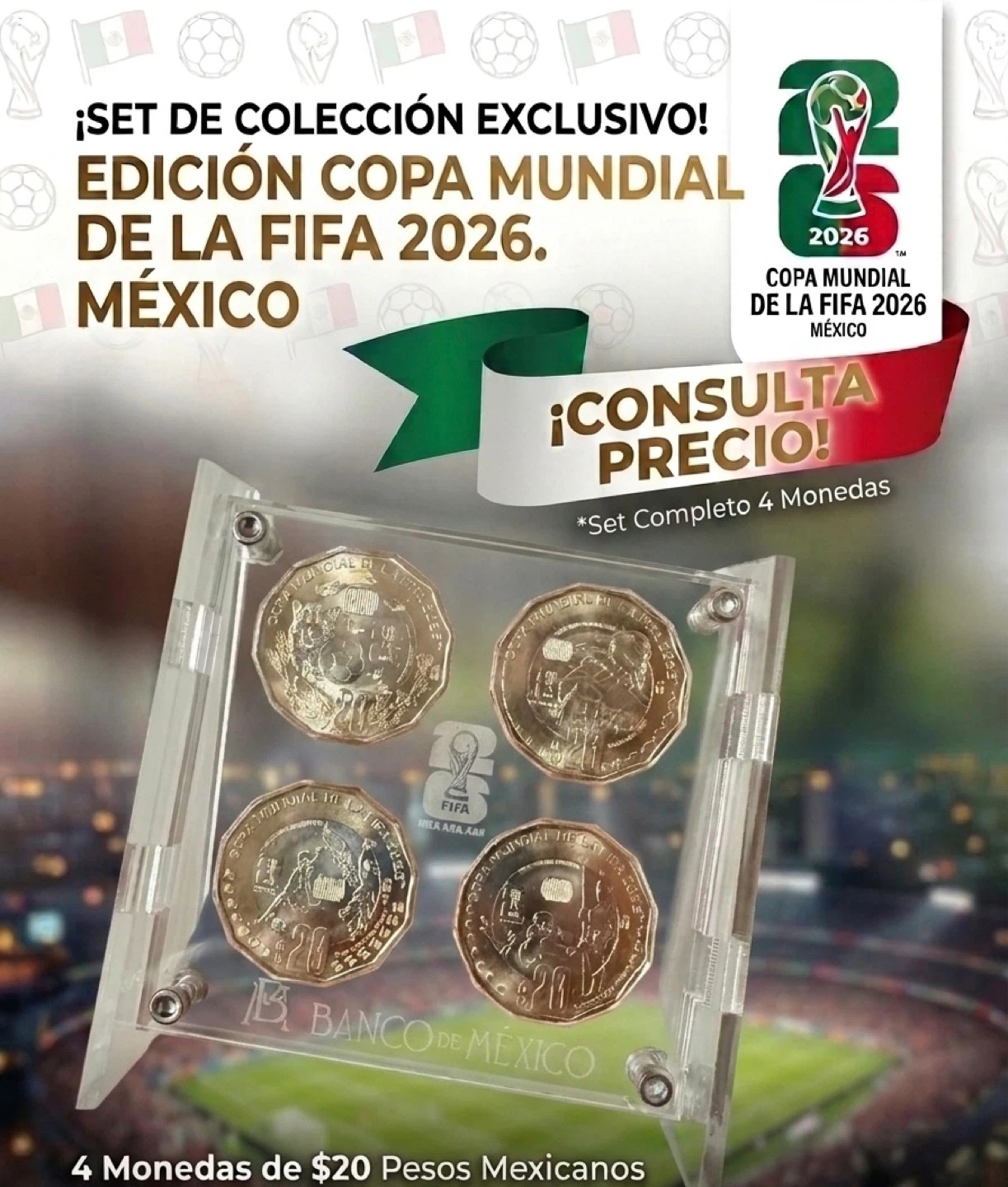 🇲🇽Juego de monedas de la Copa Mundial 2026 en México⚽️