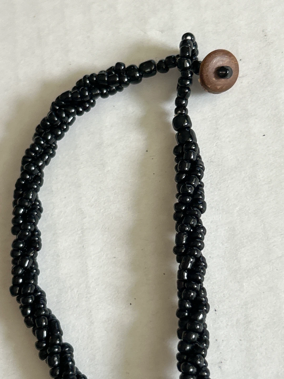 ⚽️Black Beaded Necklace with Round Pendant - photo 5