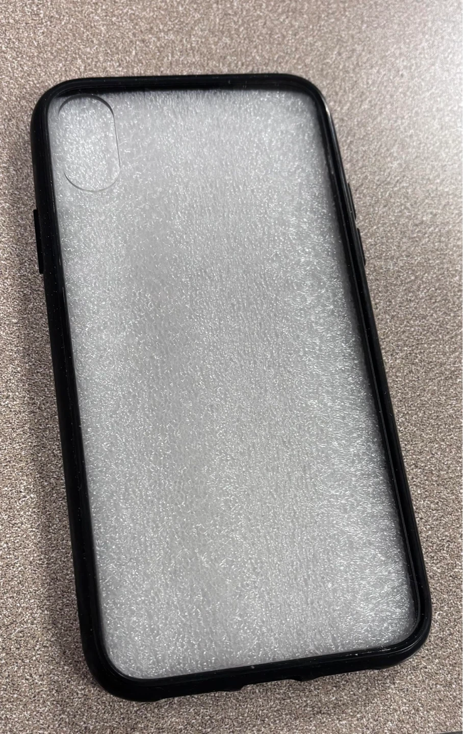 Clear Phone Case with Black Bumper ⚽