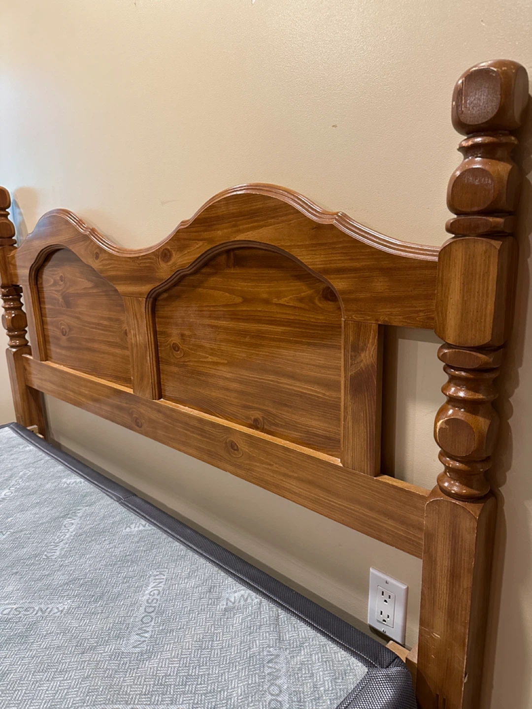 Ideal Furniture Wood Queen Bed with Box Spring (CAN DELIVER) - photo 3