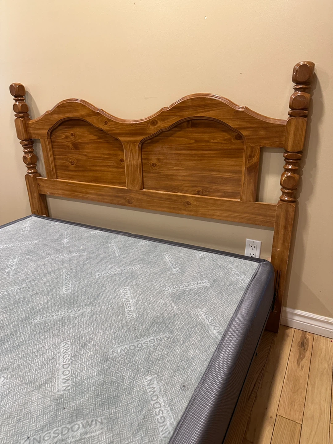 Ideal Furniture Wood Queen Bed with Box Spring (CAN DELIVER) - photo 4