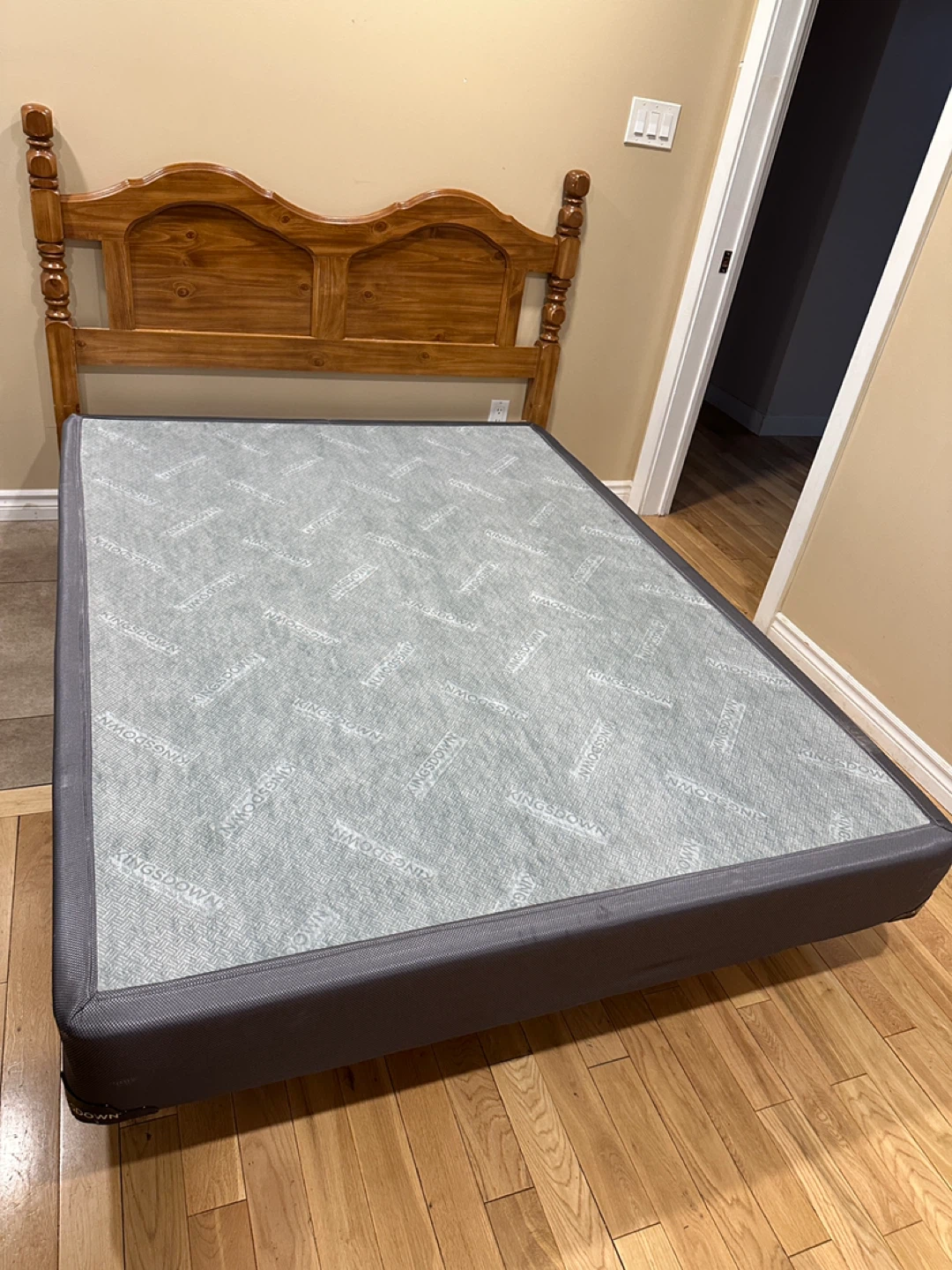Ideal Furniture Wood Queen Bed with Box Spring (CAN DELIVER) - photo 2