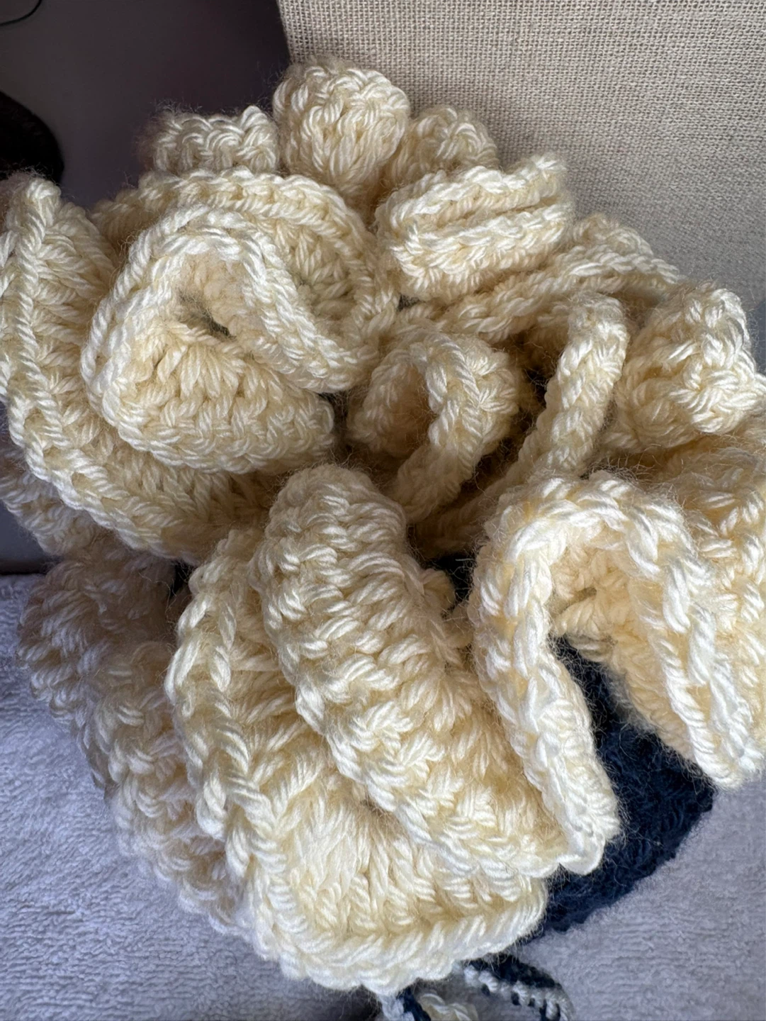 Hand-Crocheted Drawstring Pouch - photo 2