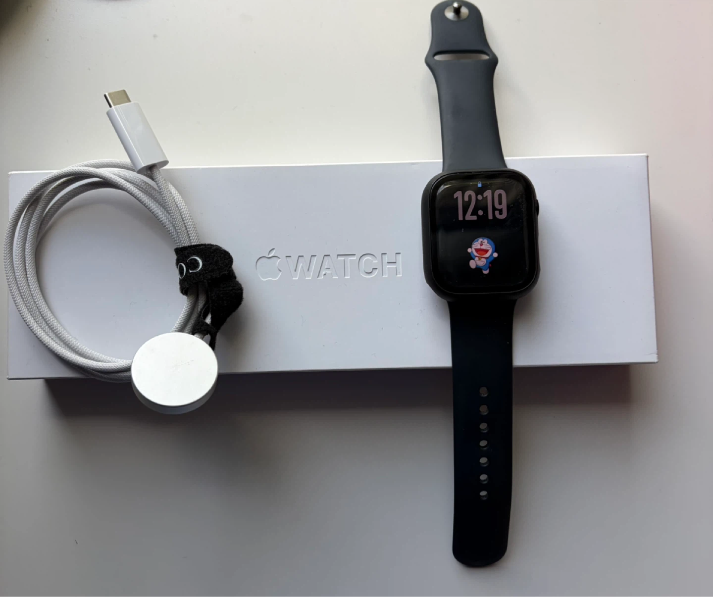 Black Smartwatch with Cute Cat Watch Face - photo 2