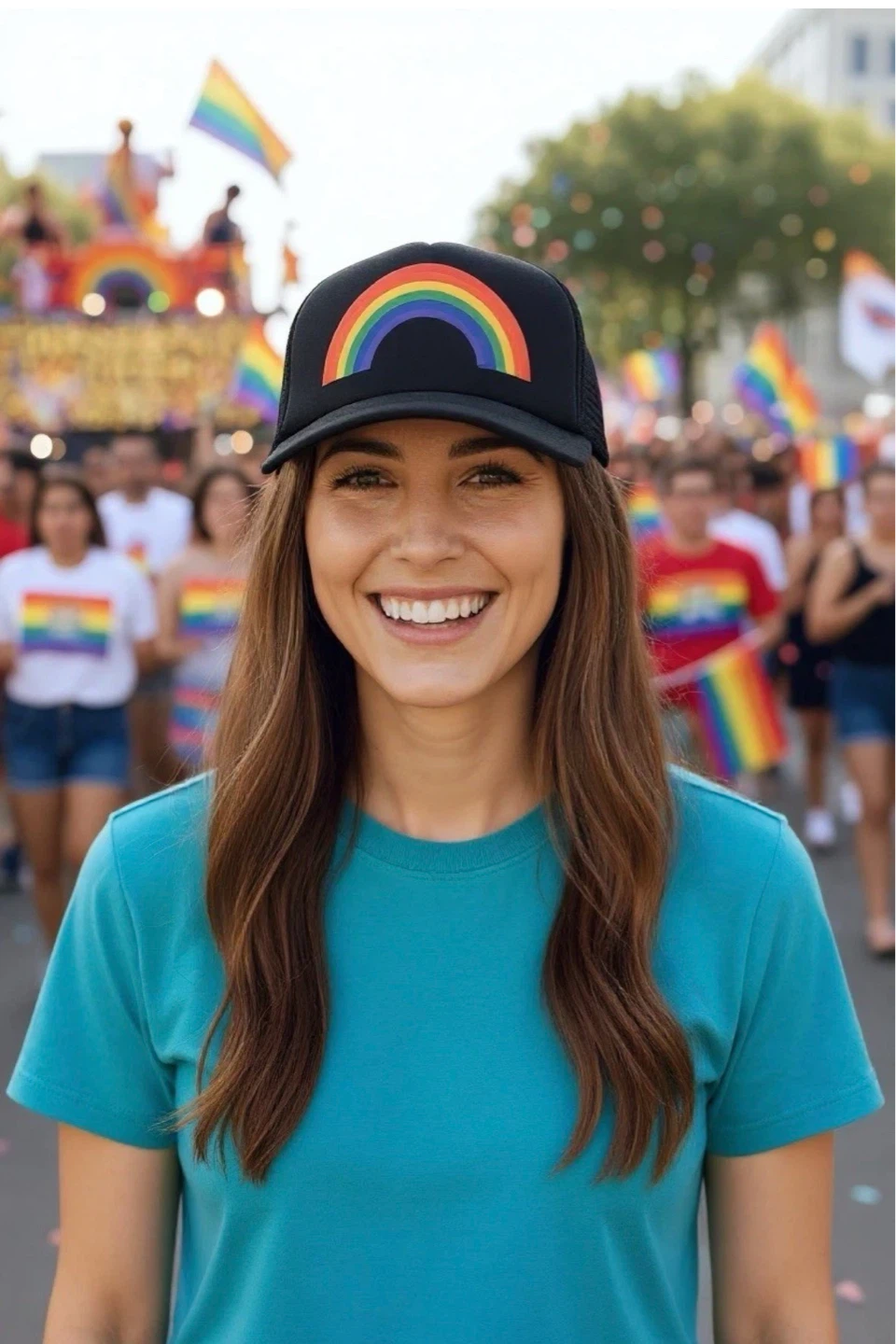 Gay Pride Rainbow SnapBack Hat - photo 4