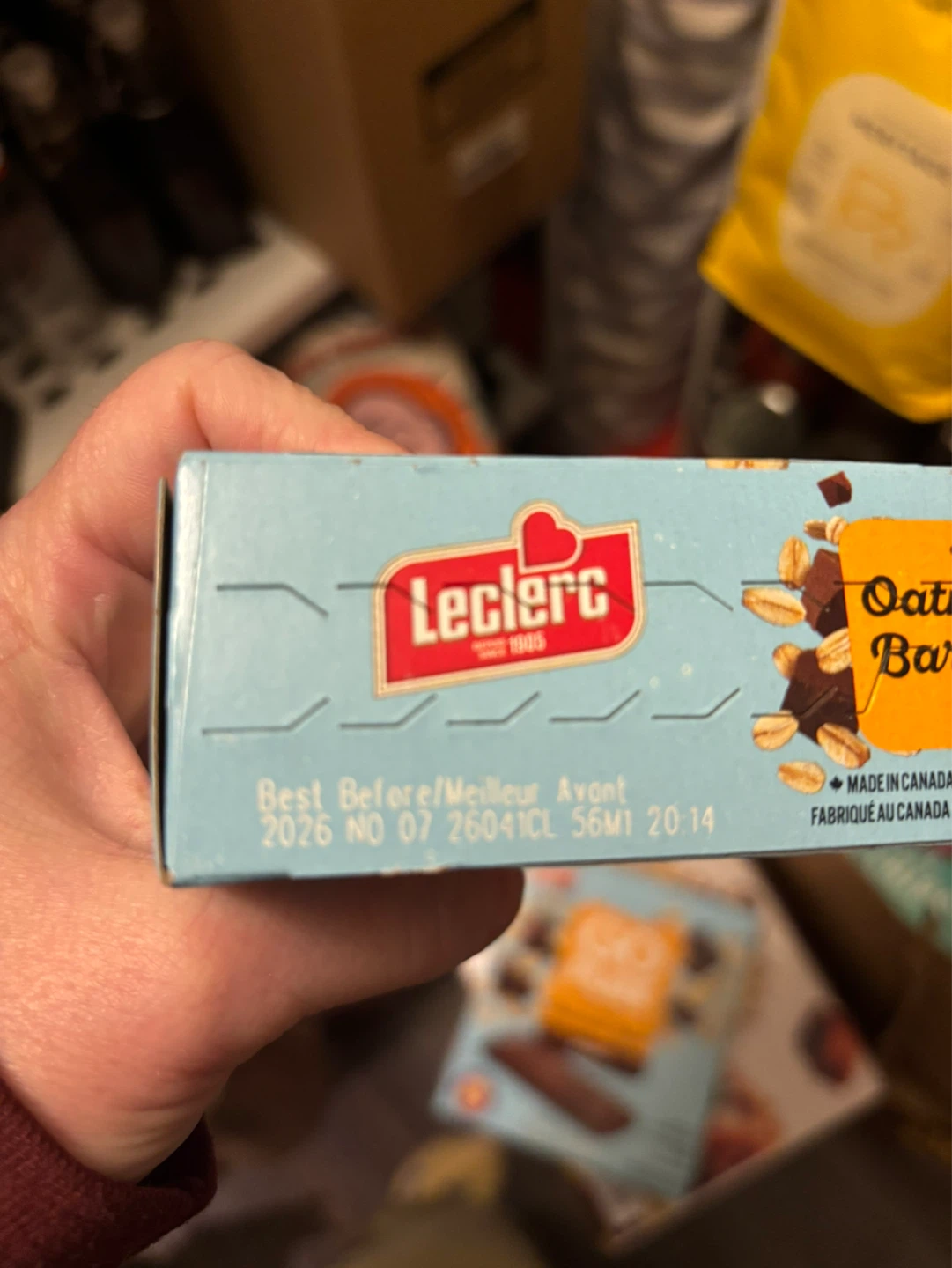Leclerc Go Pure Soft Baked Oatmeal Bars - Brownies Flavour - photo 2
