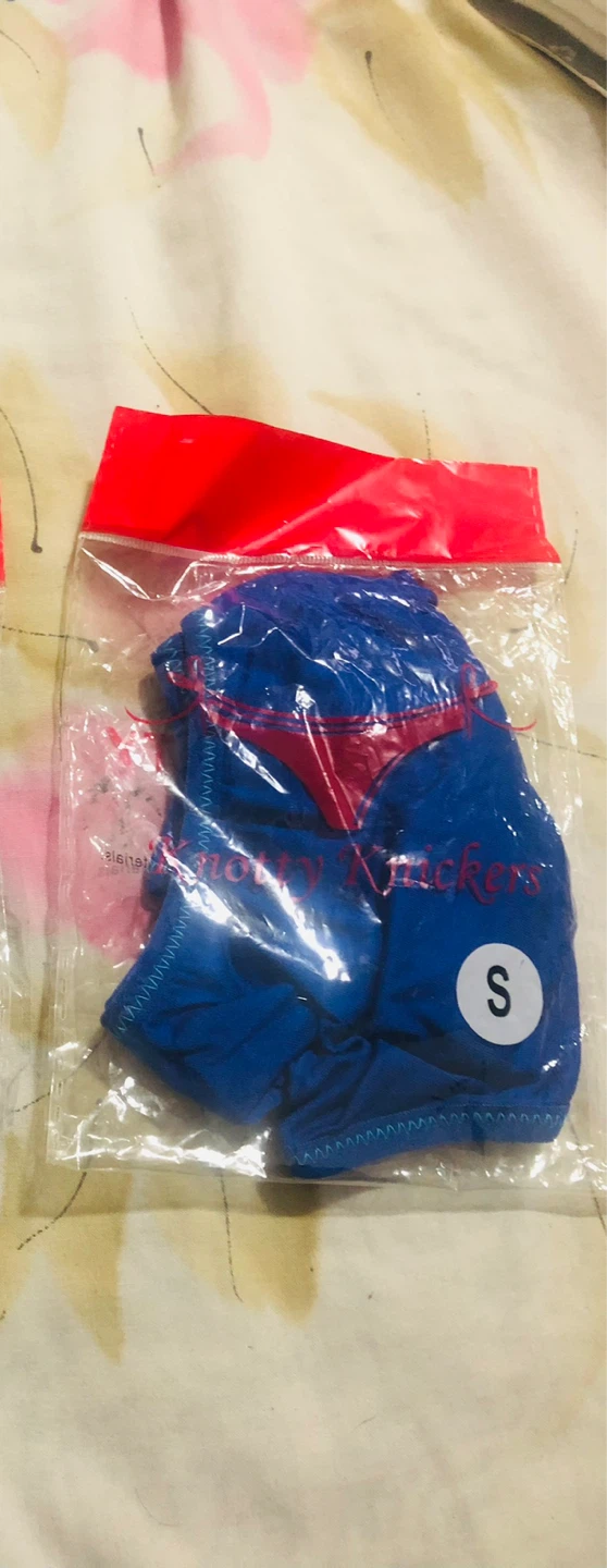 ⚽ Blue Thong Panty Size S - photo 4