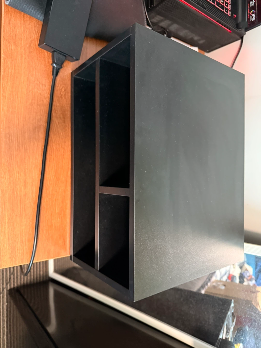 Black Desktop Organizer Shelf