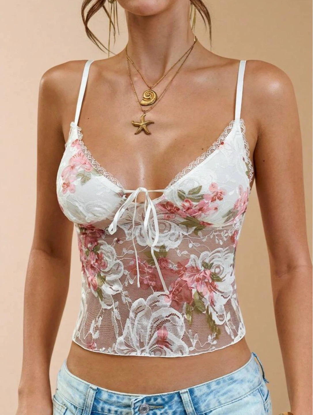 Floral Lace Cami Top - photo 2
