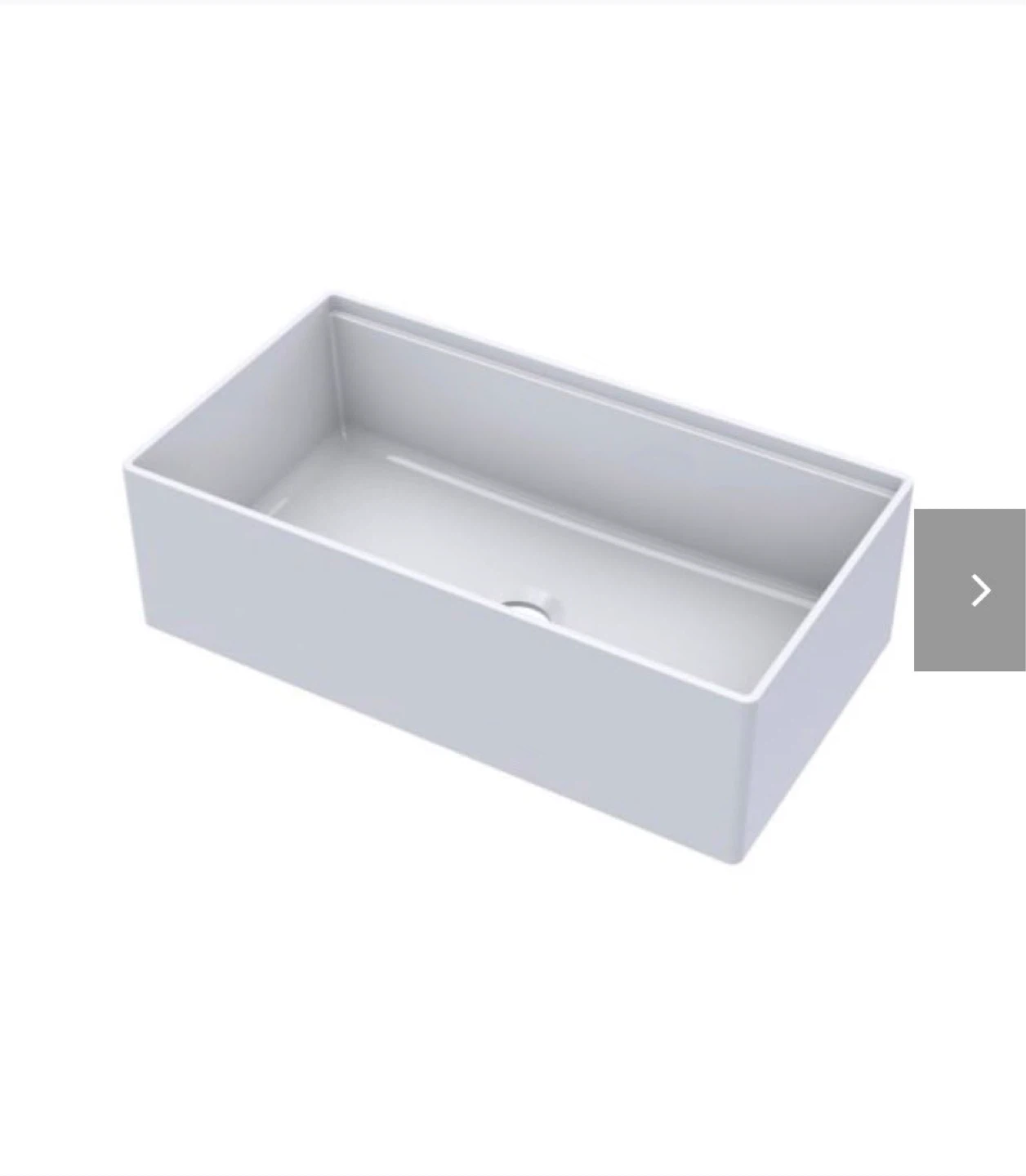 New White Farmhouse Kitchen Sink 33”X18”X10” - photo 2