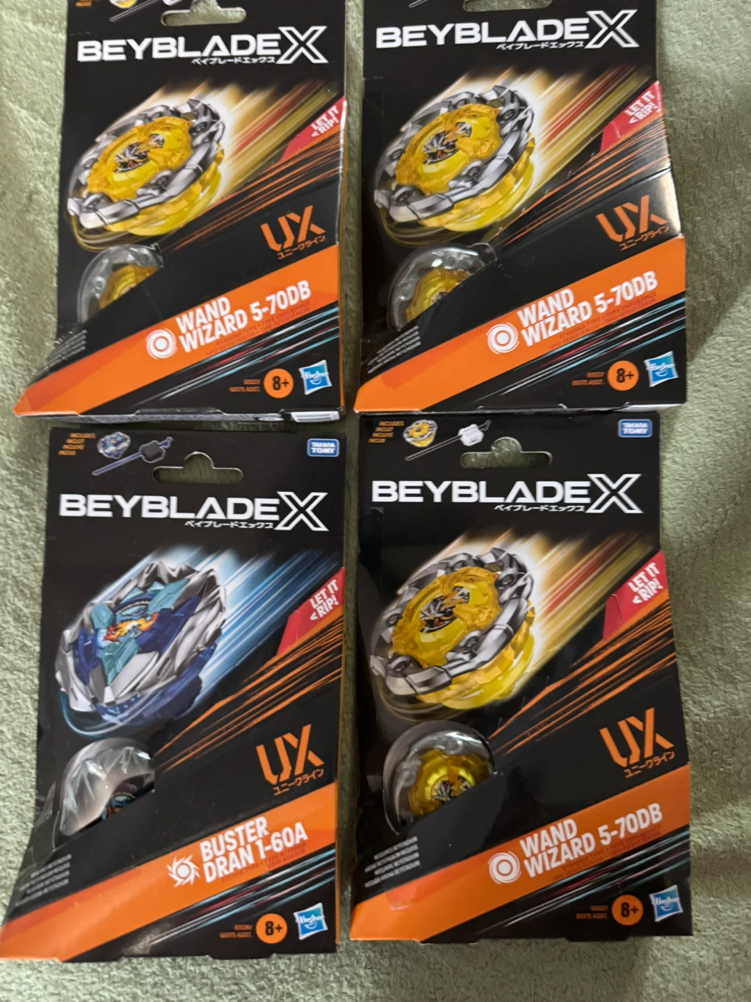 Beyblade X Wand Wizard 5-70DB and Buster Dran 1-60A Set ⚽️