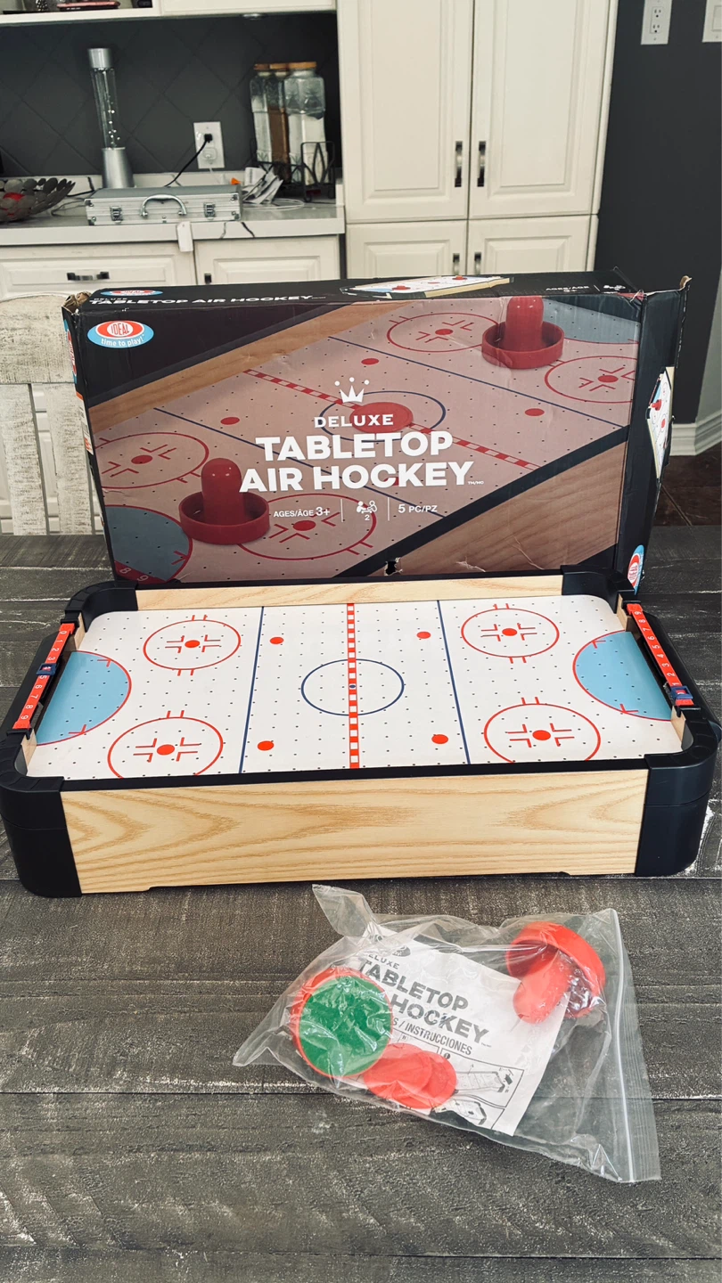 Brand new deluxe air hockey game
