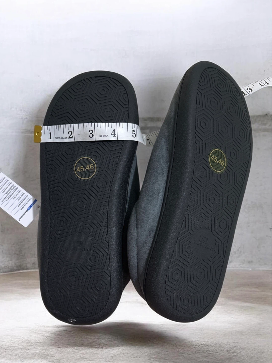 Westdenber Men's Slippers Size 45-46 Grey - photo 4