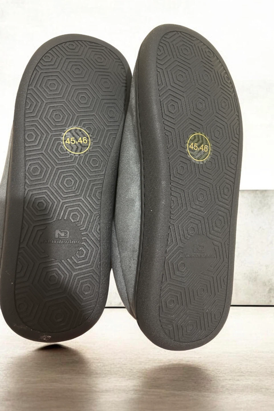 Westdenber Men's Slippers Size 45-46 Grey - photo 2