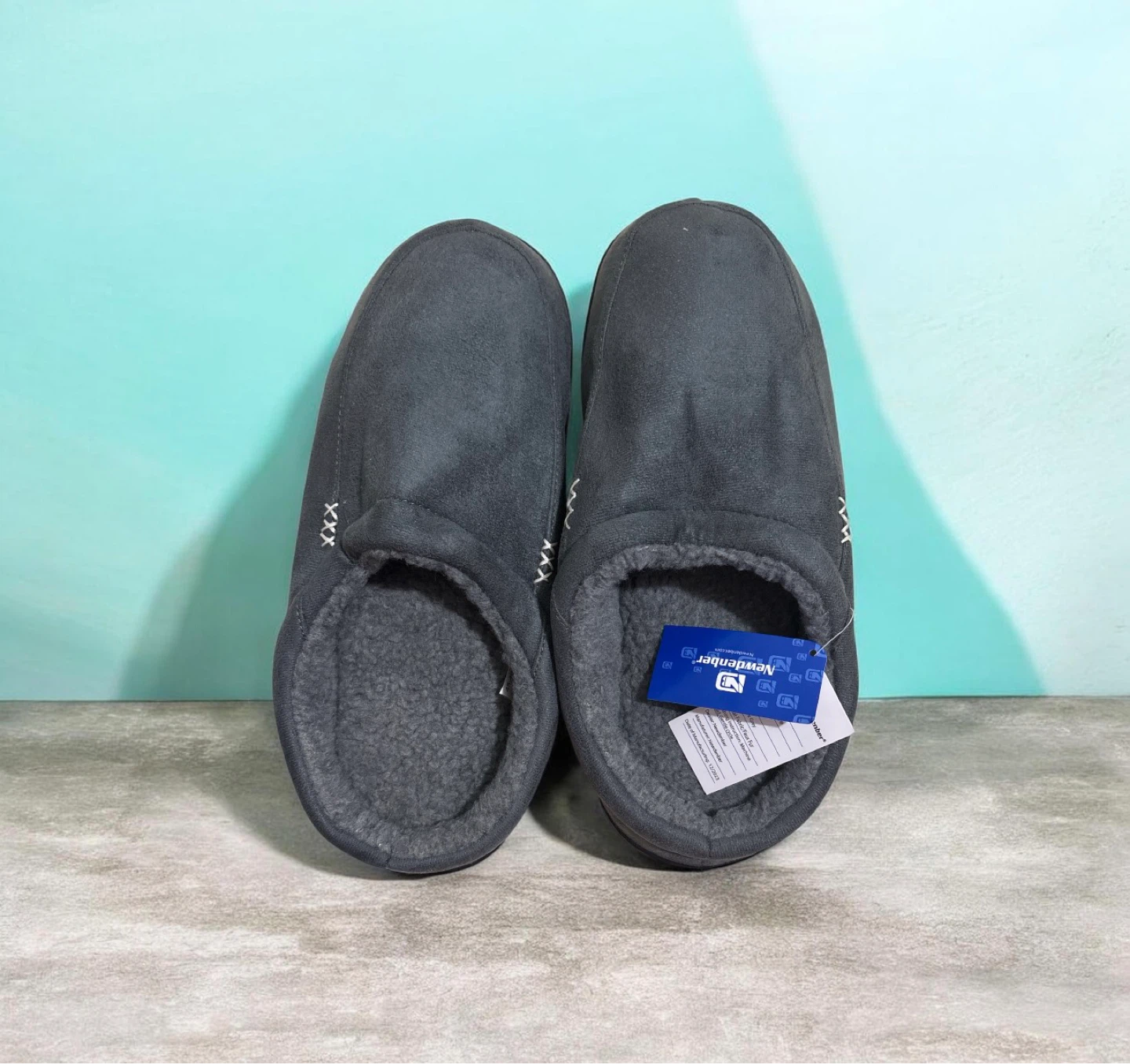 Westdenber Men's Slippers Size 45-46 Grey