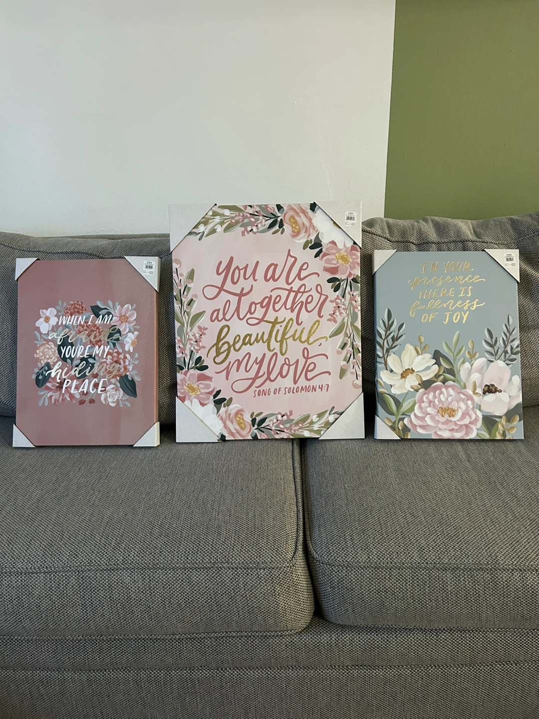 Set of 3 Floral Wall Art Prints ⚽️