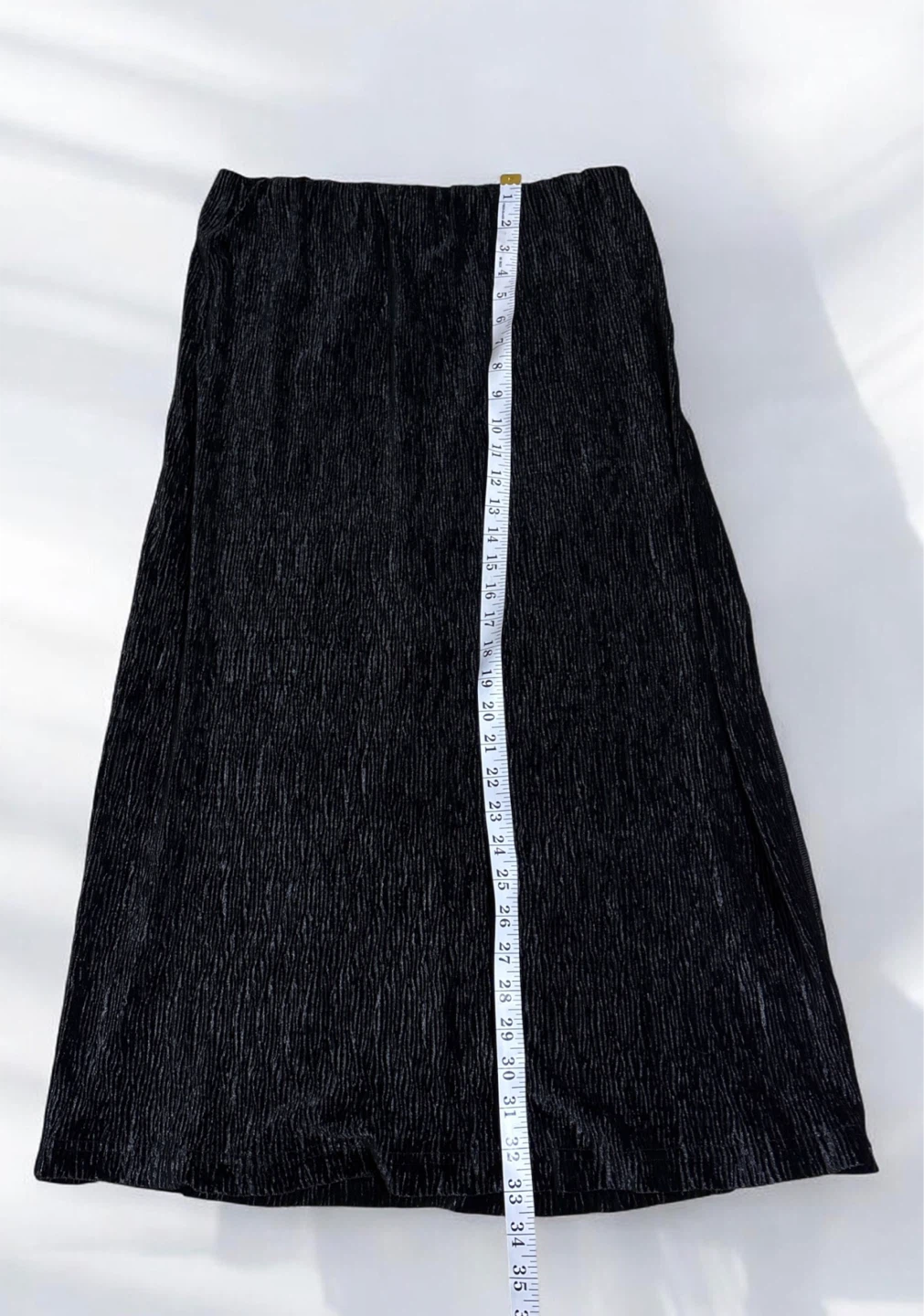 PINCH Black Pleated Midi Skirt - Size L - photo 4