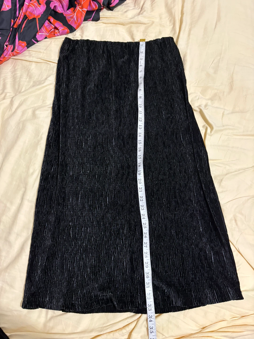 PINCH Black Pleated Midi Skirt - Size L - photo 3