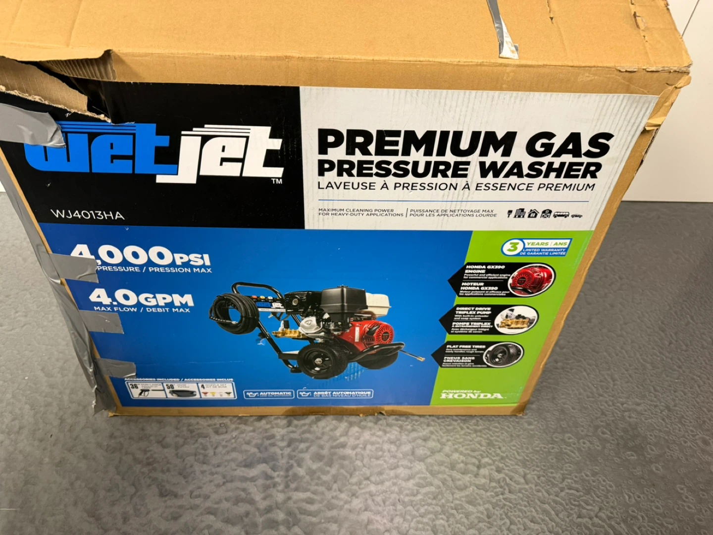WetJet 4000 PSI Gas Pressure Washer WJ4013HA - photo 2