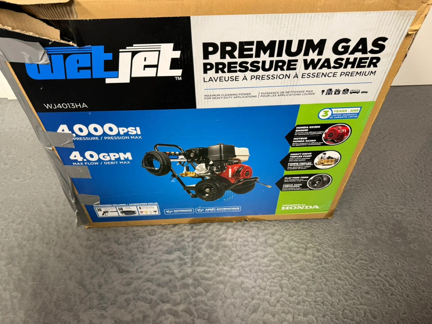 WetJet 4000 PSI Gas Pressure Washer WJ4013HA - photo 3