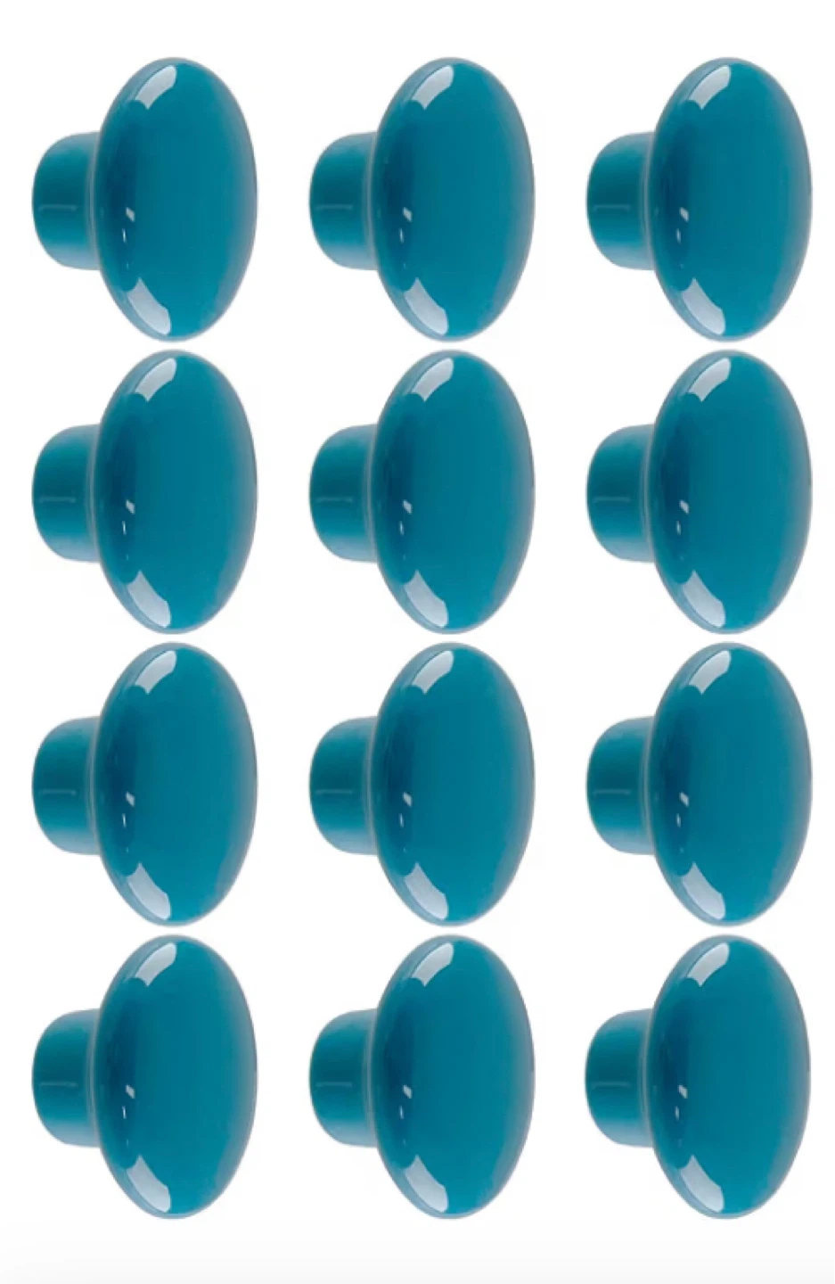 Teal and Yellow Ceramic Cabinet Knobs ⚽️