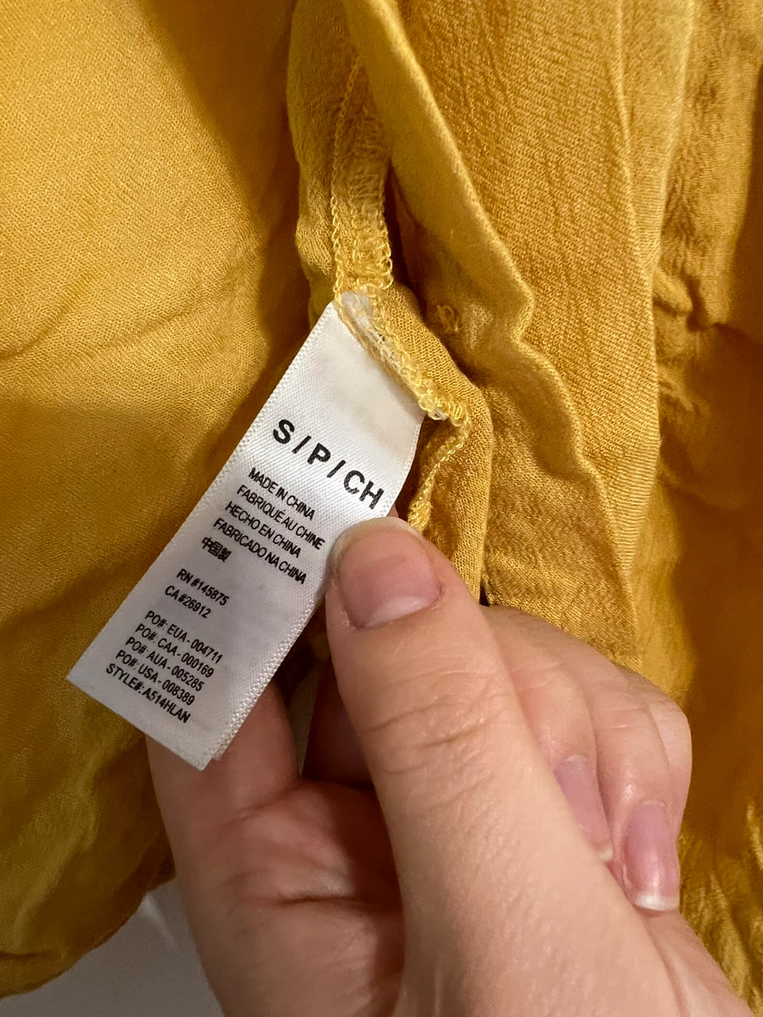 ⚽ Amuse Yellow Button-Up Shirt Size S - photo 3