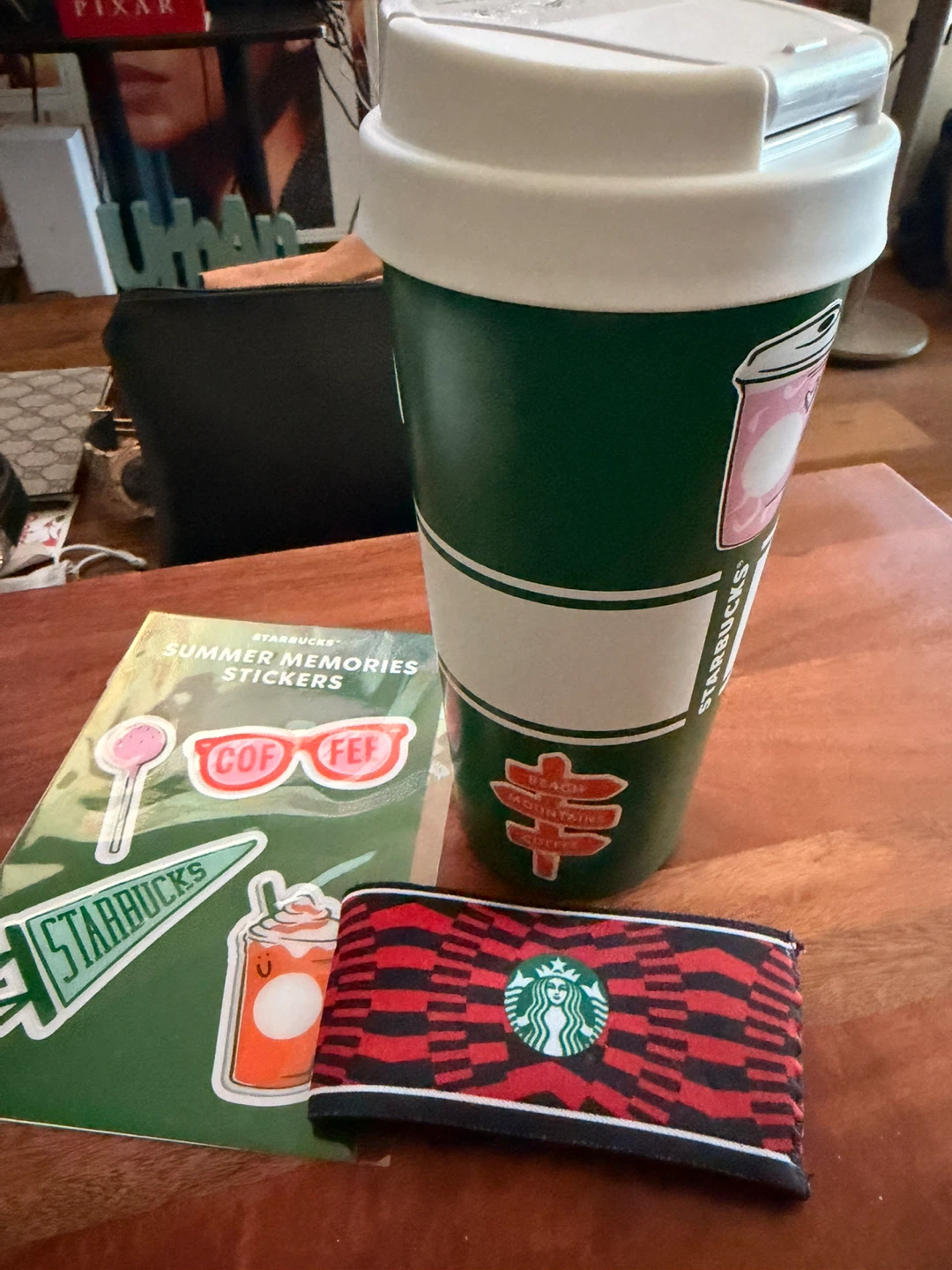 Starbucks Tumbler & Summer Memories Stickers & Tumbler Sleeve - photo 2