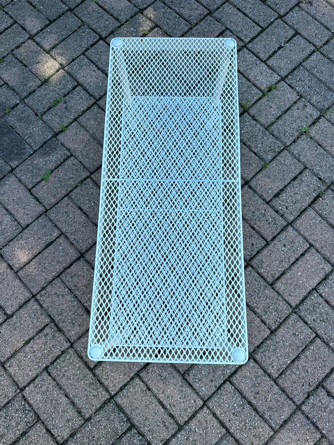 IKEA White 2-Tier Mesh Table - photo 5