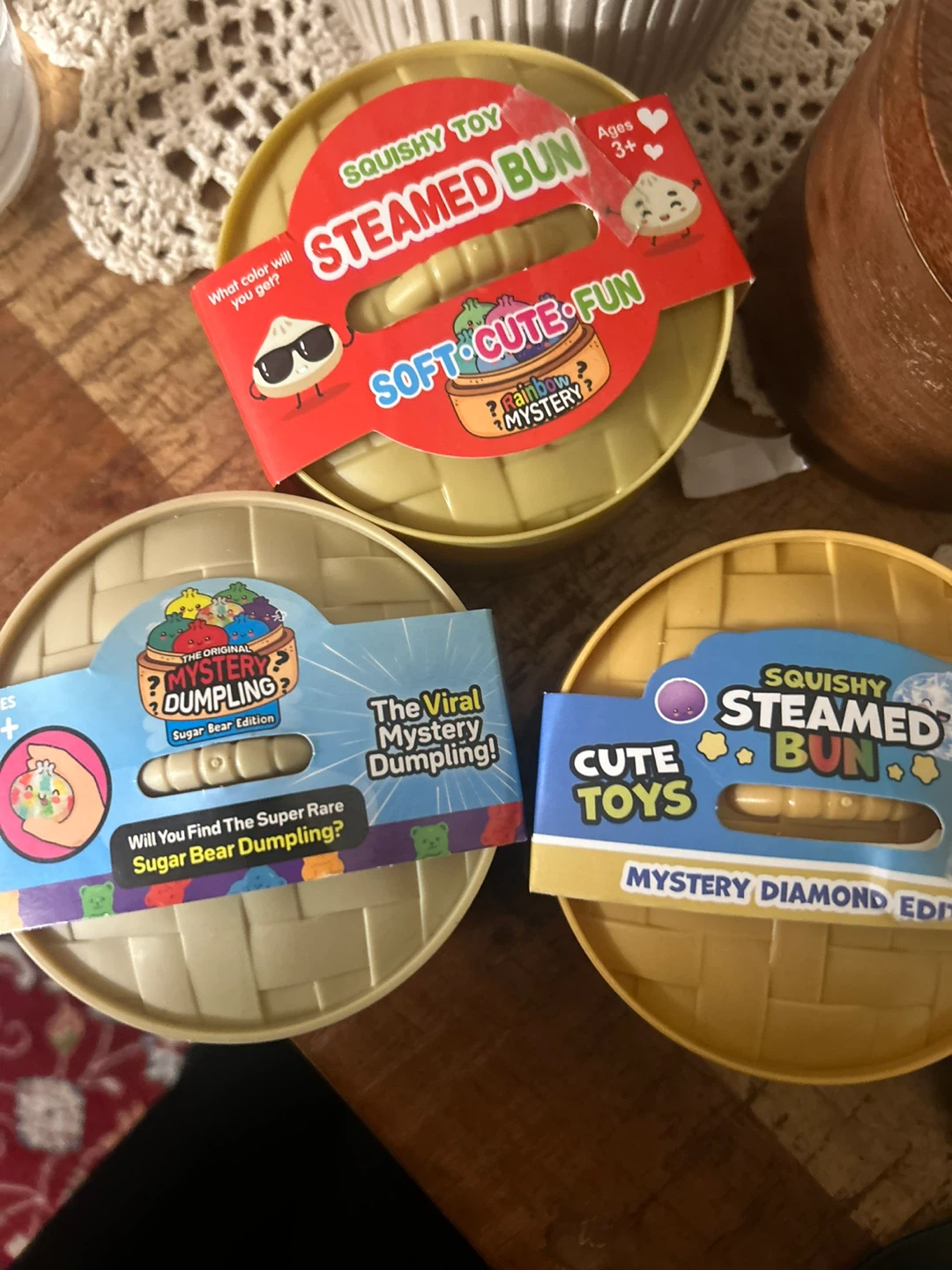 Squishy Toy Steamed Bun & Mystery Dumpling Lot