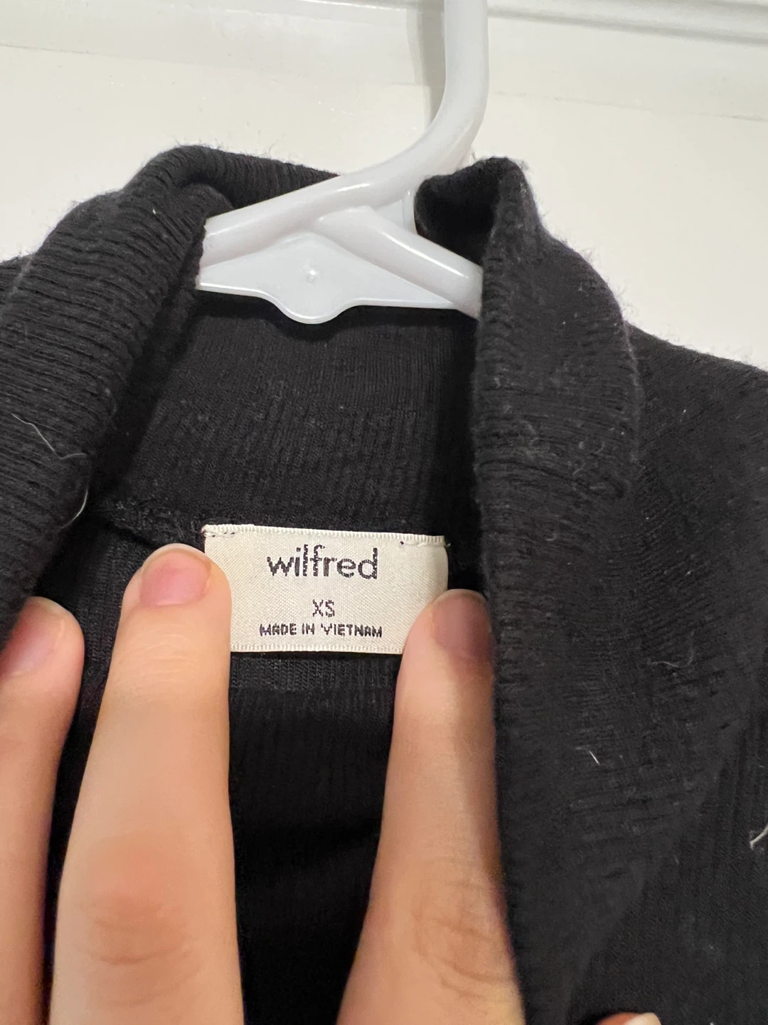 ⚽ Wilfred Black Turtleneck Long Sleeve Top - photo 2