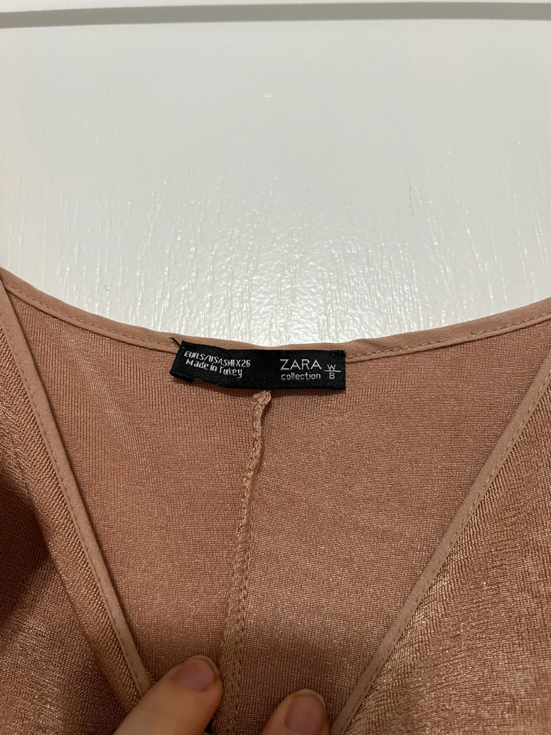 ⚽ ZARA Collection Shiny Peach Slip - Size S - photo 2