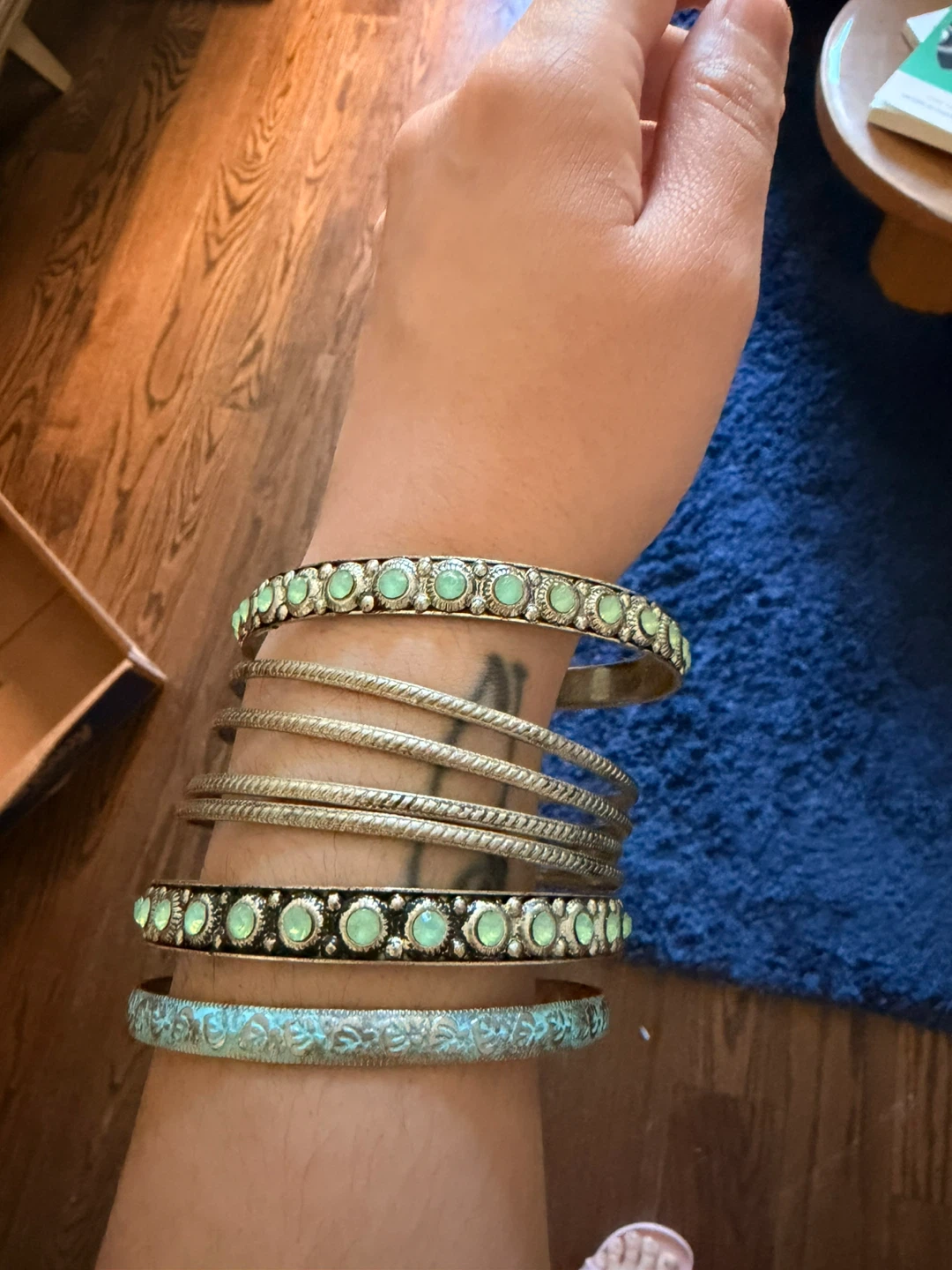 Boho Beaded Bangle Set
