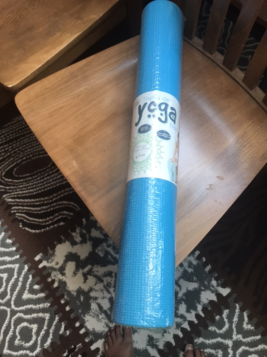 Yoga Mat - 4mm Thick - Blue